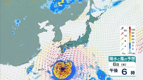 「【台風13号（ドルフィン）】強い勢力で沖縄・奄美へ接近か　被災地・熊本では週後半に雨の可能性…土砂災害に要警戒　日本のはるか南東で“台風のたまご”発生…6日午前には台風に発達か【雨風シミュレーション】」の画像