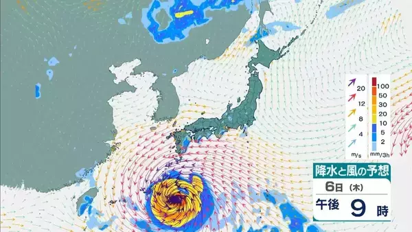 「【台風13号（ドルフィン）】強い勢力で沖縄・奄美へ接近か　被災地・熊本では週後半に雨の可能性…土砂災害に要警戒　日本のはるか南東で“台風のたまご”発生…6日午前には台風に発達か【雨風シミュレーション】」の画像
