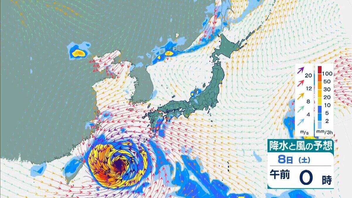 【台風13号（ドルフィン）】強い勢力で沖縄・奄美へ接近か　被災地・熊本では週後半に雨の可能性…土砂災害に要警戒　日本のはるか南東で“台風のたまご”発生…6日午前には台風に発達か【雨風シミュレーション】
