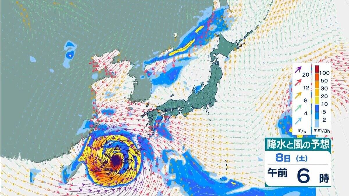 【台風13号（ドルフィン）】強い勢力で沖縄・奄美へ接近か　被災地・熊本では週後半に雨の可能性…土砂災害に要警戒　日本のはるか南東で“台風のたまご”発生…6日午前には台風に発達か【雨風シミュレーション】