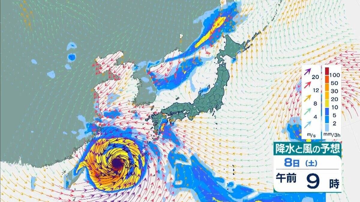 【台風13号（ドルフィン）】強い勢力で沖縄・奄美へ接近か　被災地・熊本では週後半に雨の可能性…土砂災害に要警戒　日本のはるか南東で“台風のたまご”発生…6日午前には台風に発達か【雨風シミュレーション】