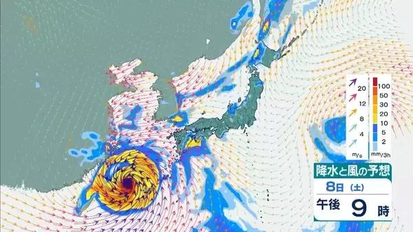 「【台風13号（ドルフィン）】強い勢力で沖縄・奄美へ接近か　被災地・熊本では週後半に雨の可能性…土砂災害に要警戒　日本のはるか南東で“台風のたまご”発生…6日午前には台風に発達か【雨風シミュレーション】」の画像