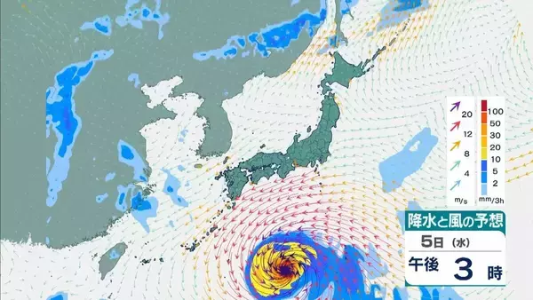 「【台風13号（ドルフィン）】強い勢力で沖縄・奄美へ接近か　被災地・熊本では週後半に雨の可能性…土砂災害に要警戒　日本のはるか南東で“台風のたまご”発生…6日午前には台風に発達か【雨風シミュレーション】」の画像