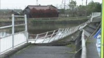 ため池にかかる県道の一部が約70m崩落…　けが人なし　兵庫・加古川市　