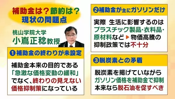 【ガソリン】今必要なのは「節約」？補助金は「脱炭素政策と矛盾」？石油の国家備蓄が放出スタート　在宅勤務・カーシェアなどIEAは対策提言【専門家解説】