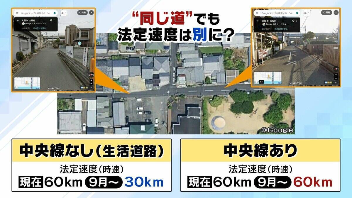 【法定速度】生活道路は30キロ引き下げ　9/1から60キロ超で一発免停に？期待される“裏道使い”抑止・死亡事故抑止　懸念は「あおり運転の増加」「タクシーへのクレーム」