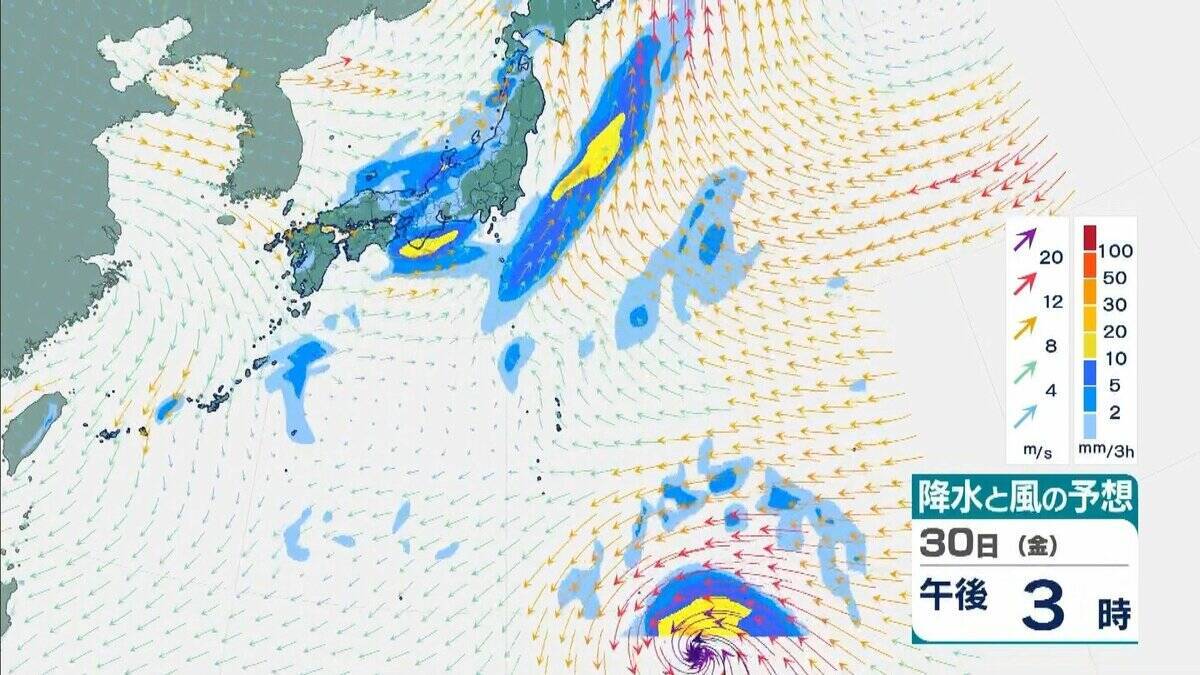 【台風情報】非常に強い勢力のまま、日本の南をさらに西へ　台風31号「インファ」3日午前にかけてずっと940ヘクトパスカル予報　最大瞬間風速は“木造住宅が倒壊し始める”65メートル