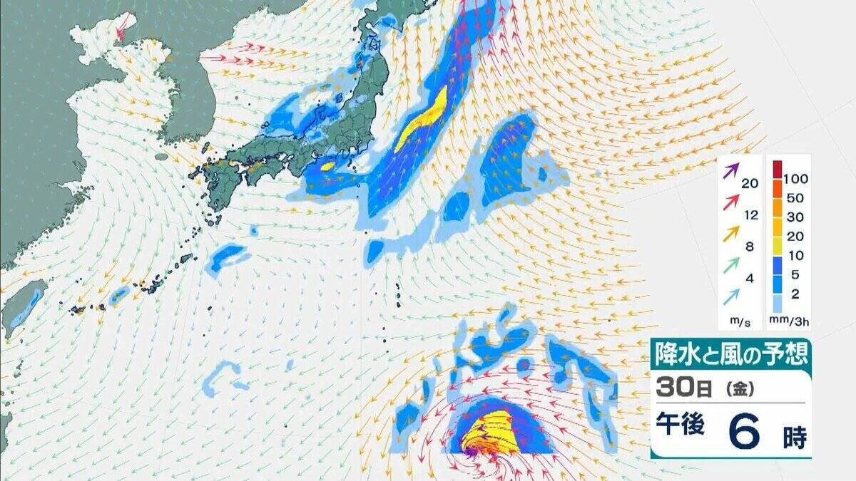【台風情報】非常に強い勢力のまま、日本の南をさらに西へ　台風31号「インファ」3日午前にかけてずっと940ヘクトパスカル予報　最大瞬間風速は“木造住宅が倒壊し始める”65メートル