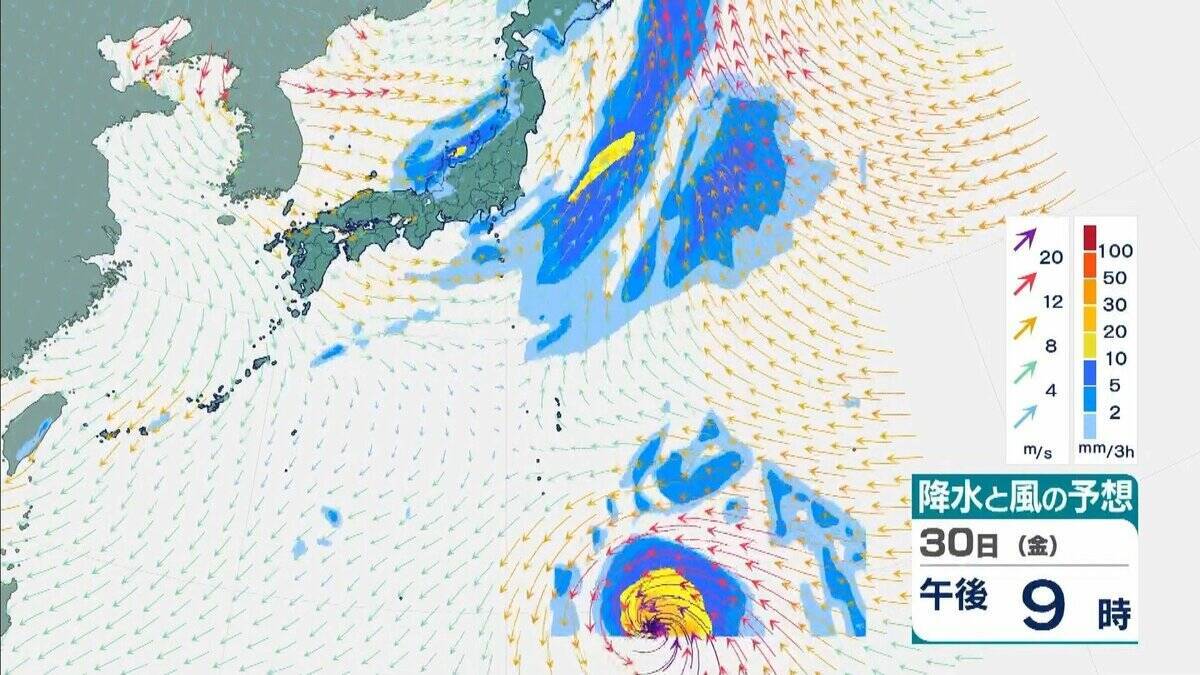 【台風情報】非常に強い勢力のまま、日本の南をさらに西へ　台風31号「インファ」3日午前にかけてずっと940ヘクトパスカル予報　最大瞬間風速は“木造住宅が倒壊し始める”65メートル