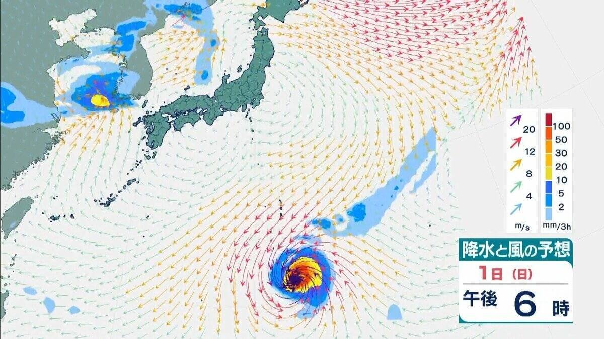 【台風情報】非常に強い勢力のまま、日本の南をさらに西へ　台風31号「インファ」3日午前にかけてずっと940ヘクトパスカル予報　最大瞬間風速は“木造住宅が倒壊し始める”65メートル