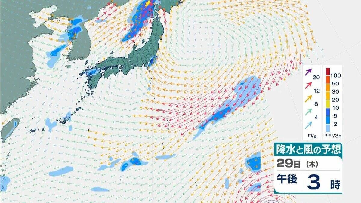 【台風情報】非常に強い勢力のまま、日本の南をさらに西へ　台風31号「インファ」3日午前にかけてずっと940ヘクトパスカル予報　最大瞬間風速は“木造住宅が倒壊し始める”65メートル