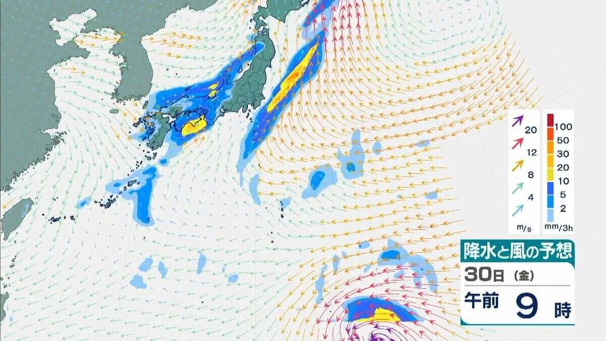 【台風情報】非常に強い勢力のまま、日本の南をさらに西へ　台風31号「インファ」3日午前にかけてずっと940ヘクトパスカル予報　最大瞬間風速は“木造住宅が倒壊し始める”65メートル