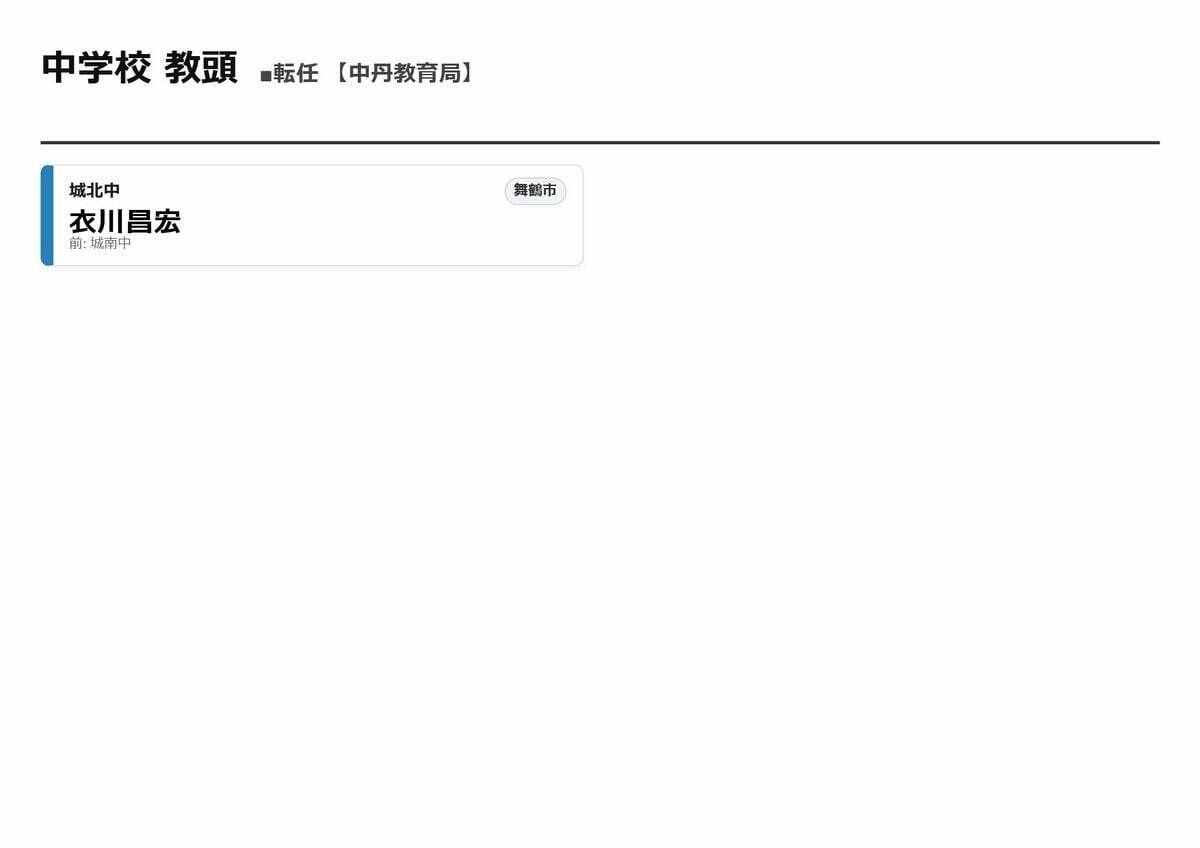 【京都府・教職員人事異動2026】校長、教頭先生などの退職転任「あの先生どこ行ったん？」全掲載（小学校、中学校、義務教育学校、教育委員会）