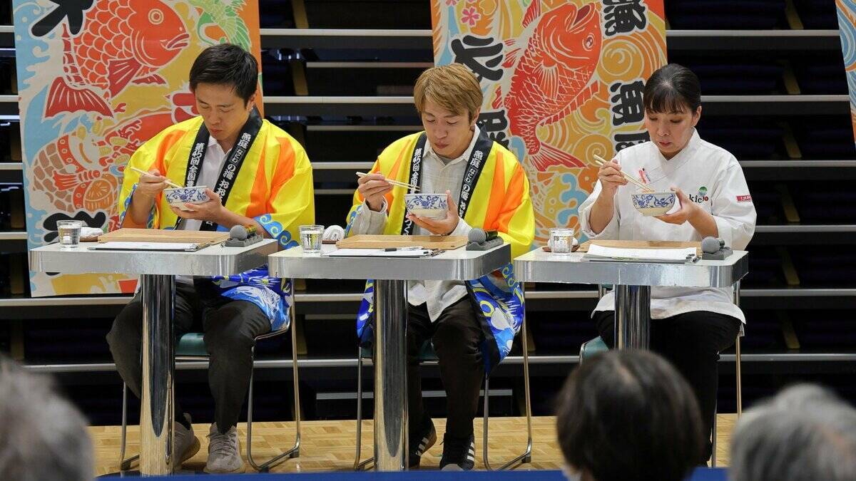 大阪湾の恵みを丼に！学生たちがレシピ対決　SUPER EIGHT・村上信五さんらが審査「どの丼もほんまにおいしかった」【全国豊かな海づくり大会】