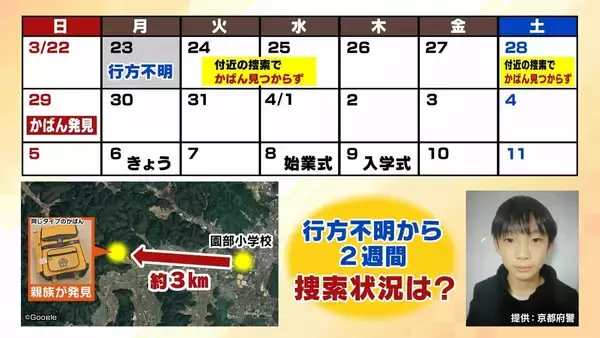 「【京都・男子児童行方不明】捜索難航の要因に「防犯カメラの少なさ」「携帯不所持」か…「捜索範囲がいまだに広い点が気になる」MBS解説委員が指摘　手がかりは一体どこに？現場を取材する記者が最新の現状を報告【南丹市小6行方不明から２週間】」の画像