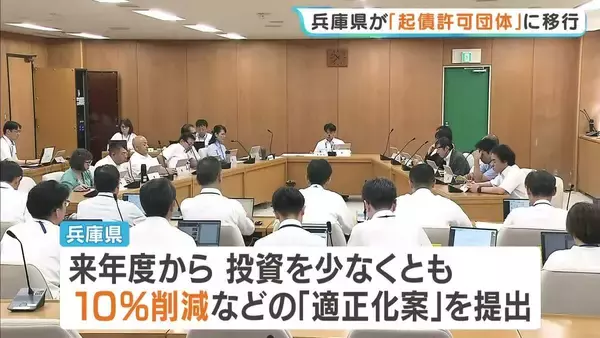 財政悪化の兵庫県　借金に“国の許可”が必要な「起債許可団体」に　さらに悪化すれば2031年度にも「早期健全化団体」転落のおそれ
