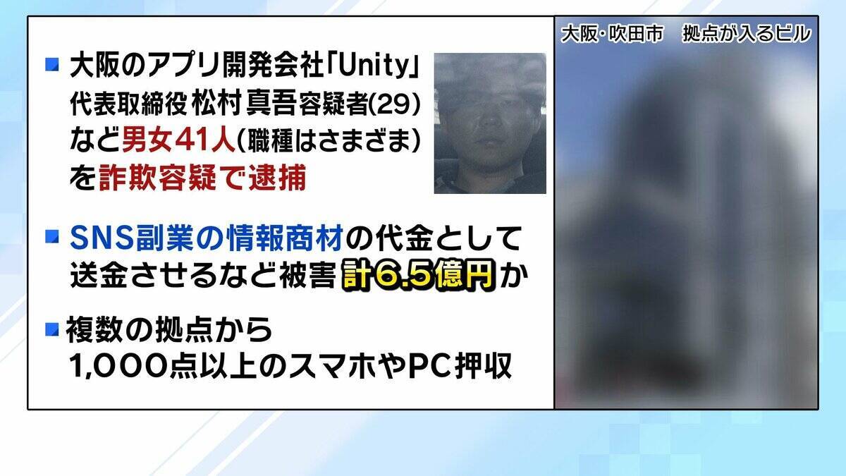 【巨額副業詐欺】謎多き組織の実態は？「LINEで連絡とる“説明員”」釈放された男性を独自取材　SNSでインフルエンサーになりすまし『情報商材』宣伝？　約2300人・総額6億円超の被害か