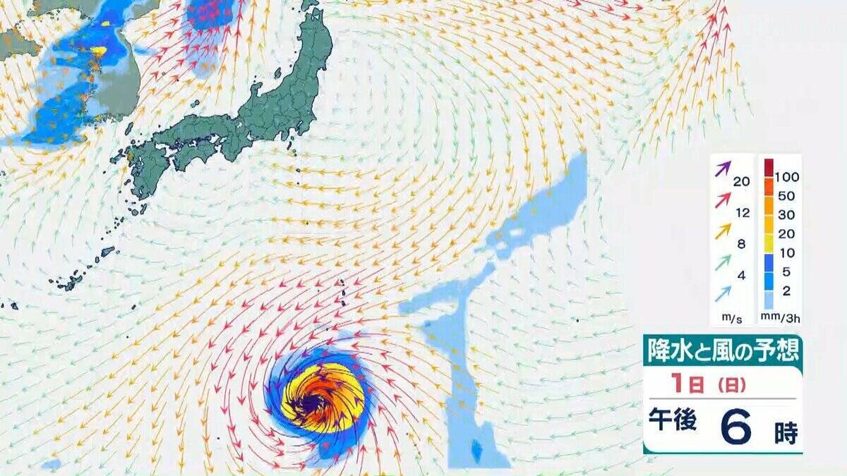 【台風情報】台風31号「インファ」は一時「猛烈な」勢力にまで発達へ　最大瞬間風速は75メートル　「非常に強い」勢力を保ったまま日本の南へ