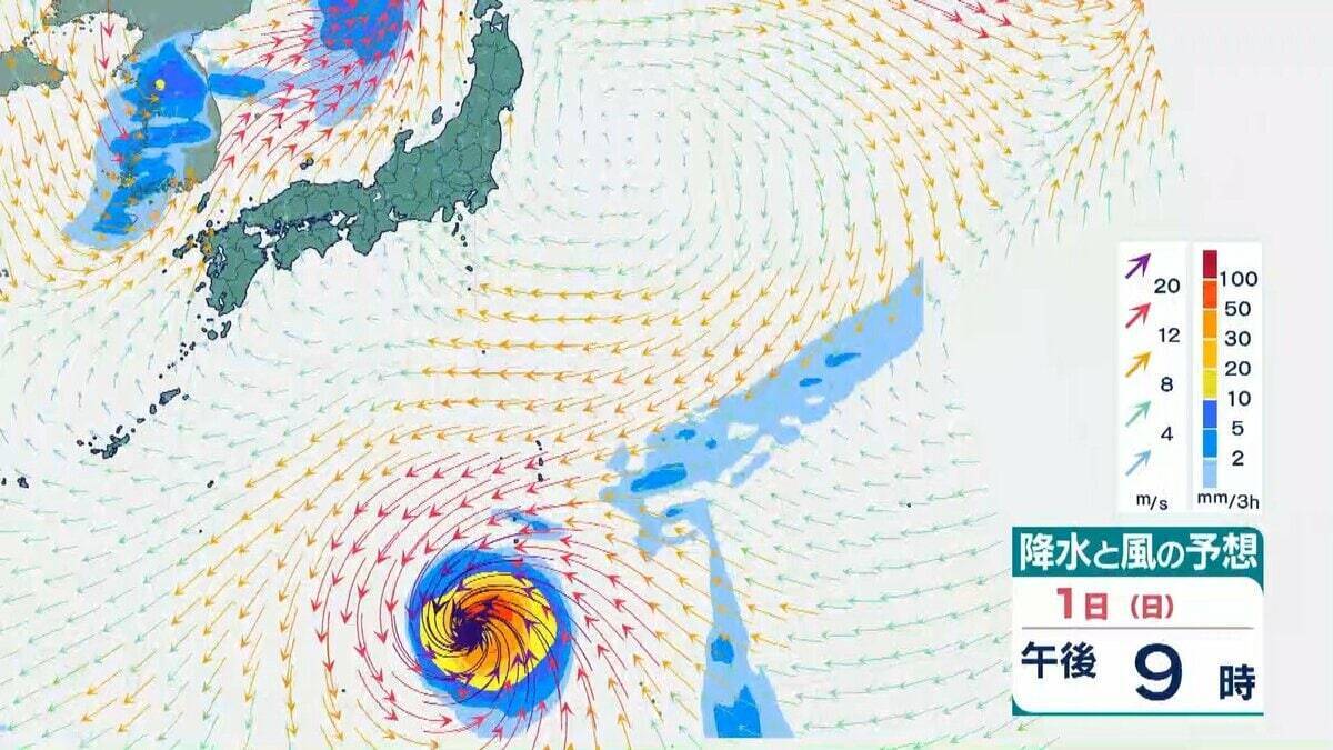 【台風情報】台風31号「インファ」は一時「猛烈な」勢力にまで発達へ　最大瞬間風速は75メートル　「非常に強い」勢力を保ったまま日本の南へ