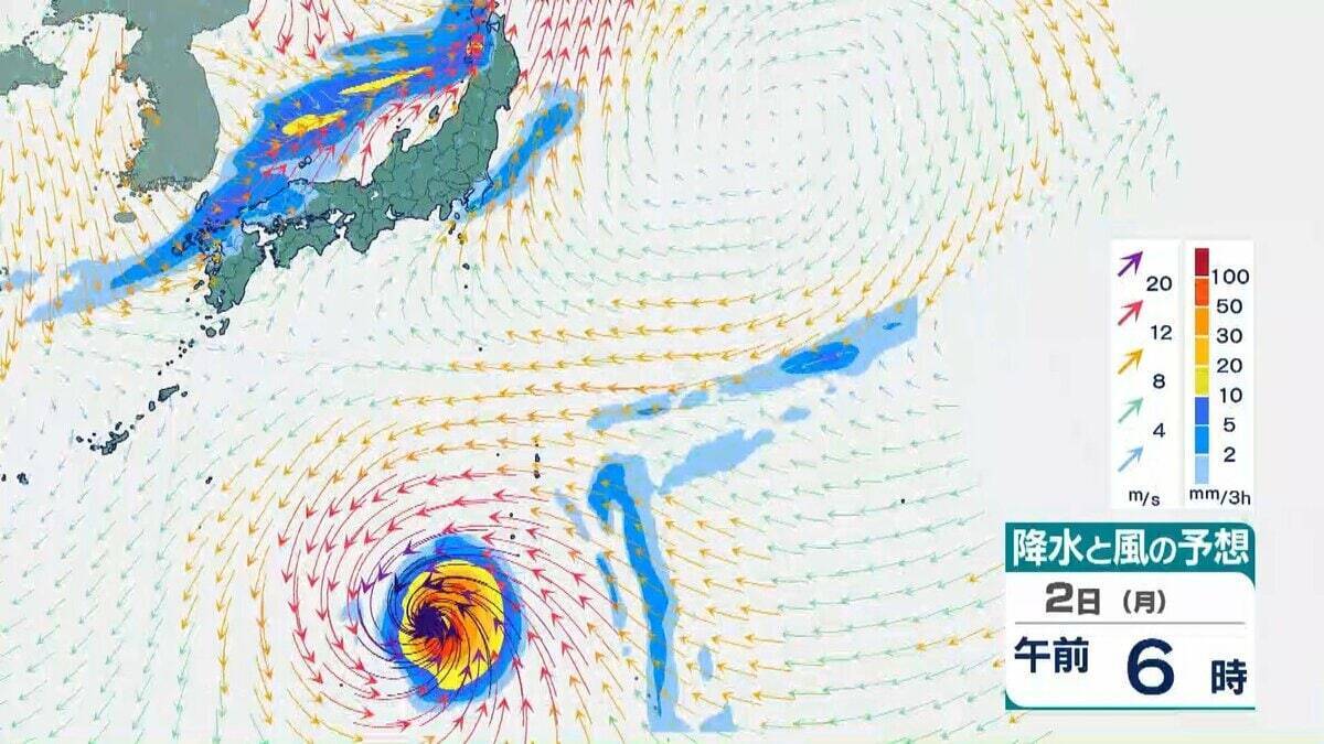 【台風情報】台風31号「インファ」は一時「猛烈な」勢力にまで発達へ　最大瞬間風速は75メートル　「非常に強い」勢力を保ったまま日本の南へ