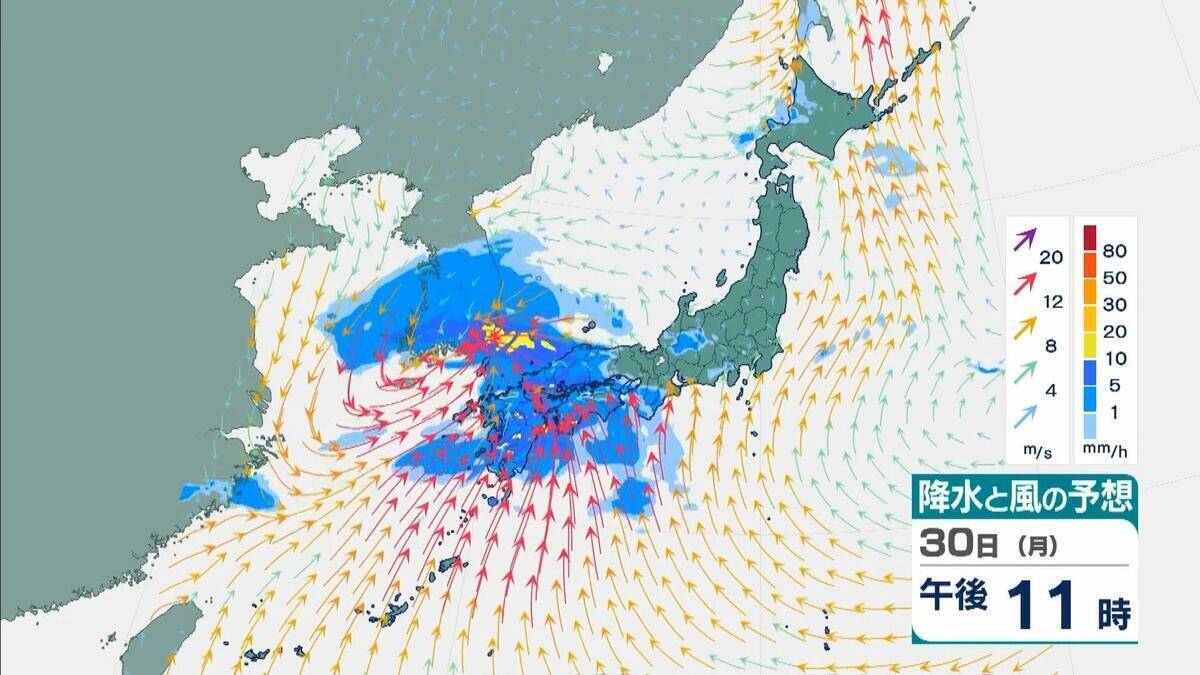 【春の嵐】31日は通勤時間帯の強風に注意！ 近畿で最大20メートルの風予想　淡路島に警報発表の可能性【気象庁　雨と風シミュレーション】