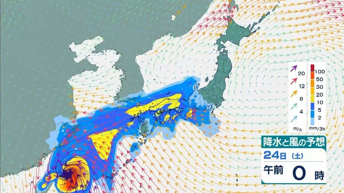 台風30号「チャンパー」は非常に強い勢力で沖縄の先島諸島へ　暴風・高波に警戒　台湾周辺で進路を北に　東シナ海を北上か