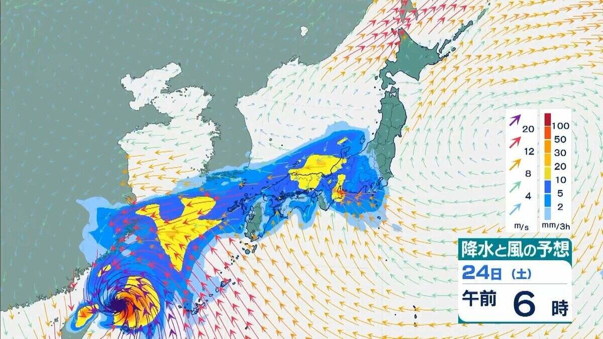 台風30号「チャンパー」は非常に強い勢力で沖縄の先島諸島へ　暴風・高波に警戒　台湾周辺で進路を北に　東シナ海を北上か