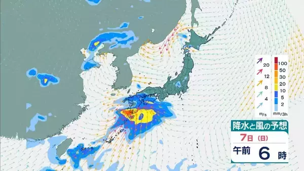 「【台風情報】台風のたまご「熱帯低気圧」日本列島に接近へ…６日には沖縄地方に？７日ごろから本州に接近か【雨風シミュレーション】」の画像