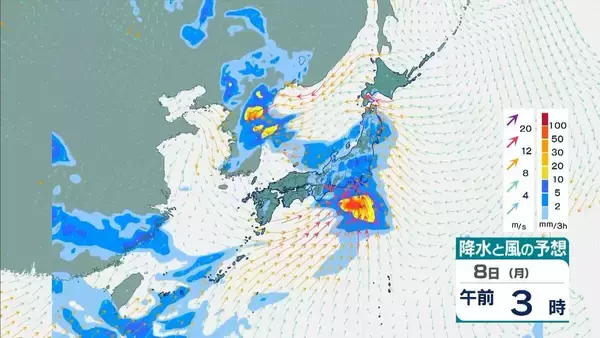 「【台風情報】台風のたまご「熱帯低気圧」日本列島に接近へ…６日には沖縄地方に？７日ごろから本州に接近か【雨風シミュレーション】」の画像