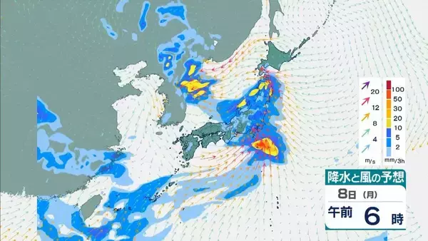 「【台風情報】台風のたまご「熱帯低気圧」日本列島に接近へ…６日には沖縄地方に？７日ごろから本州に接近か【雨風シミュレーション】」の画像