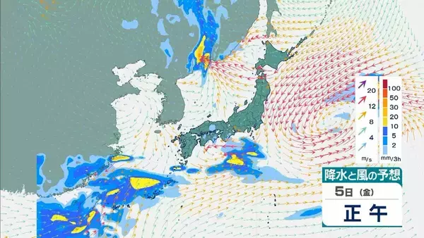 「【台風情報】台風のたまご「熱帯低気圧」日本列島に接近へ…６日には沖縄地方に？７日ごろから本州に接近か【雨風シミュレーション】」の画像