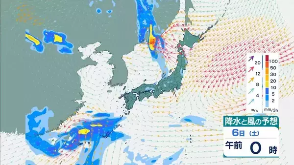 「【台風情報】台風のたまご「熱帯低気圧」日本列島に接近へ…６日には沖縄地方に？７日ごろから本州に接近か【雨風シミュレーション】」の画像