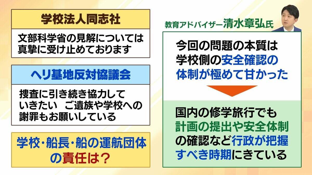 【辺野古転覆事故】調査で判明「著しく不適切」な学校の安全管理…弁護士「道義的に一番緊張感を持つべきは学校」　船長を刑事告発「事業登録をしていれば防げた可能性も」法律上の義務果たさず【解説】
