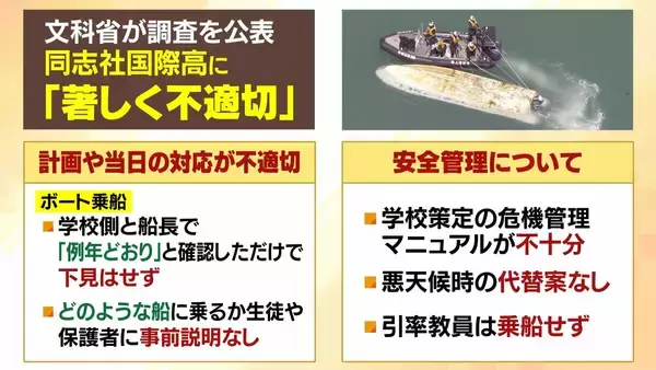 「【辺野古転覆事故】調査で判明「著しく不適切」な学校の安全管理…弁護士「道義的に一番緊張感を持つべきは学校」　船長を刑事告発「事業登録をしていれば防げた可能性も」法律上の義務果たさず【解説】」の画像
