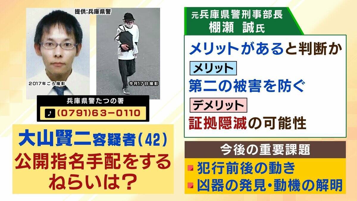 【指名手配】なぜ逮捕に至らず？"元隣人"の大山賢二容疑者「人を殺した」発覚前に発言も「具体的な内容伴わない主張をする人は珍しくない」元警察幹部が指摘　公開捜査は「犯人しか知らない秘密を守りつつ…」【たつの市母娘殺害事件】