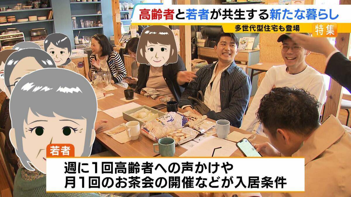 自由に自分らしく…人気集める“高齢者シェアハウス”　家族に先立たれた女性「楽しい。みんなと話をできるのが良い」　社会とのつながり保ちながら生きる新たな老後の暮らし方に？