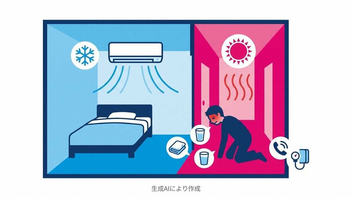 エアコンのフル稼働に危険な落とし穴？「キンキンに冷えたリビング」→「熱気こもるトイレ」急激な温度差が“夏型ヒートショック”の要因に　要注意な体調のサイン・命を守る対策は？【専門家解説】