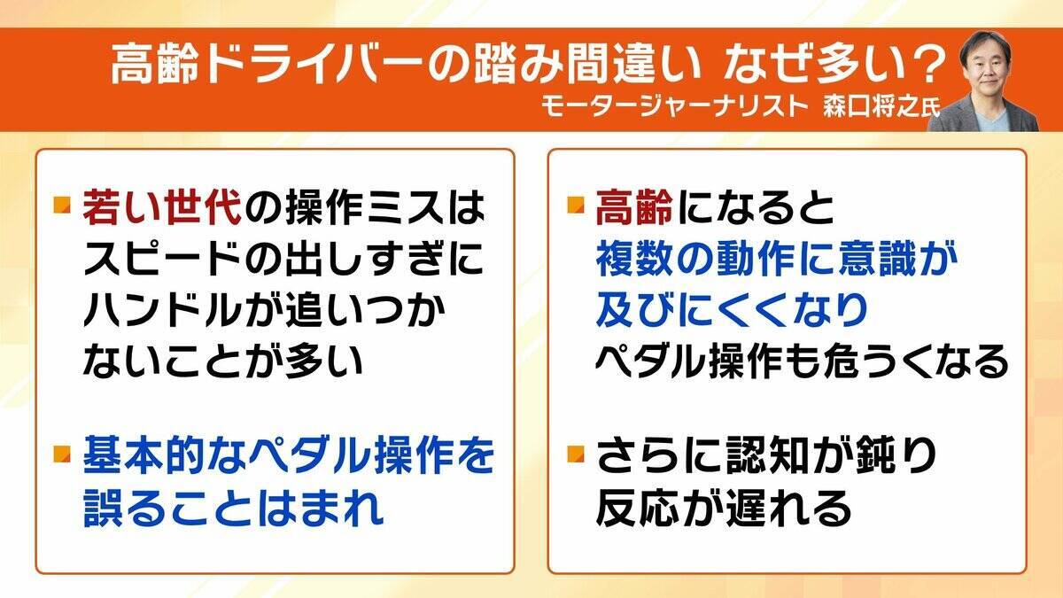 【高齢ドライバーの事故】「アクセルとブレーキの踏み間違い」なぜ起こる？国の対策にも“穴”か…更新期間満了まで繰り返し受検できる『運転技能検査』　警察庁「技能低下した人も免許更新している可能性」【解説】