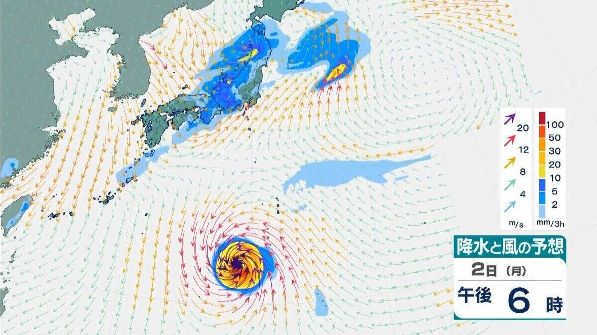 【台風情報】4日には日本の南で頭を起こし「北寄り」に　非常に強い台風31号「インファ」　最大瞬間風速は“木造住宅が倒壊し始める”65メートル