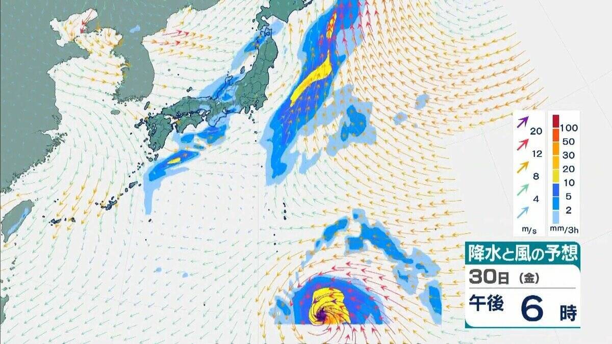 【台風情報】4日には日本の南で頭を起こし「北寄り」に　非常に強い台風31号「インファ」　最大瞬間風速は“木造住宅が倒壊し始める”65メートル