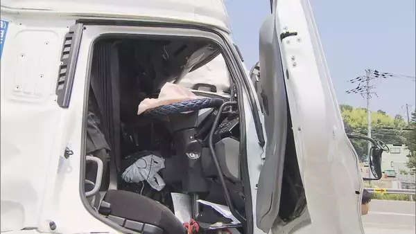 「路肩に停車中の大型トラックに中型トラック追突…さらに別の大型トラックも突っ込む　男性2人重傷　滋賀・名神高速」の画像