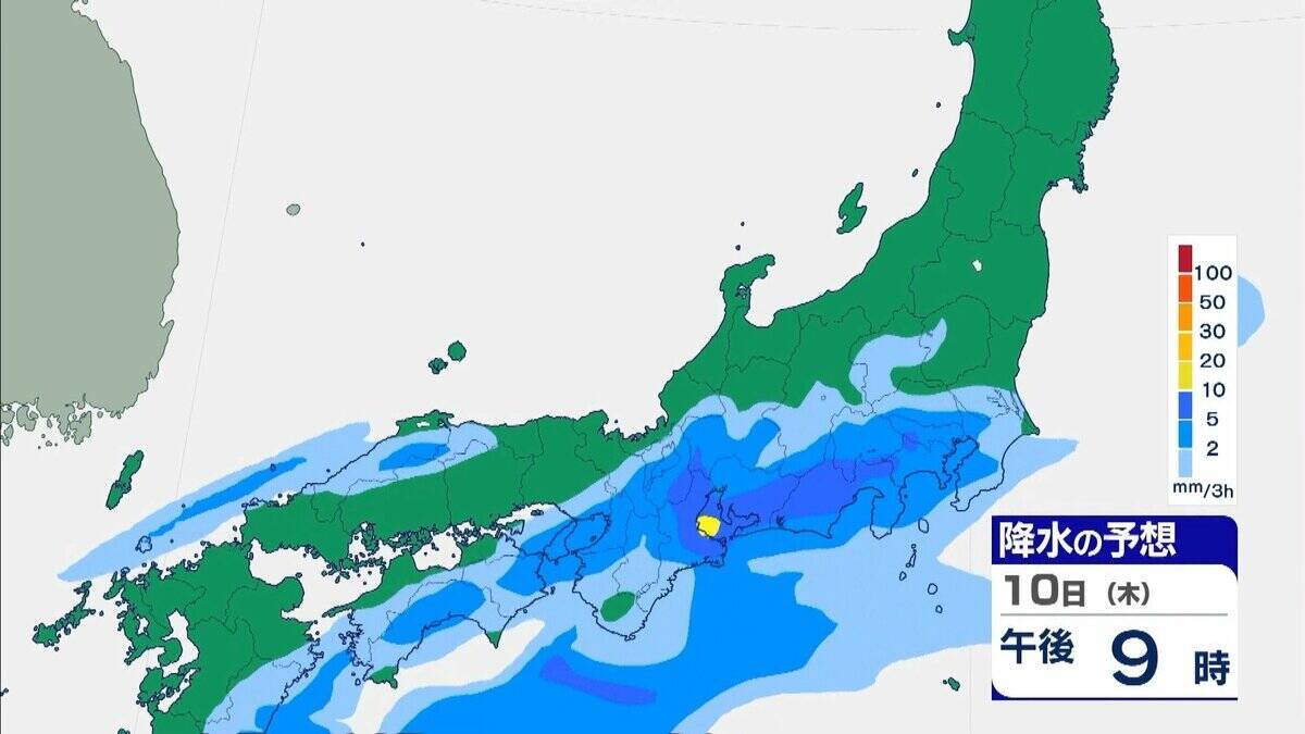 【大雨情報】大阪・兵庫・和歌山は線状降水帯発生のおそれ 元台風24号が北上 秋雨前線の活動が活発化