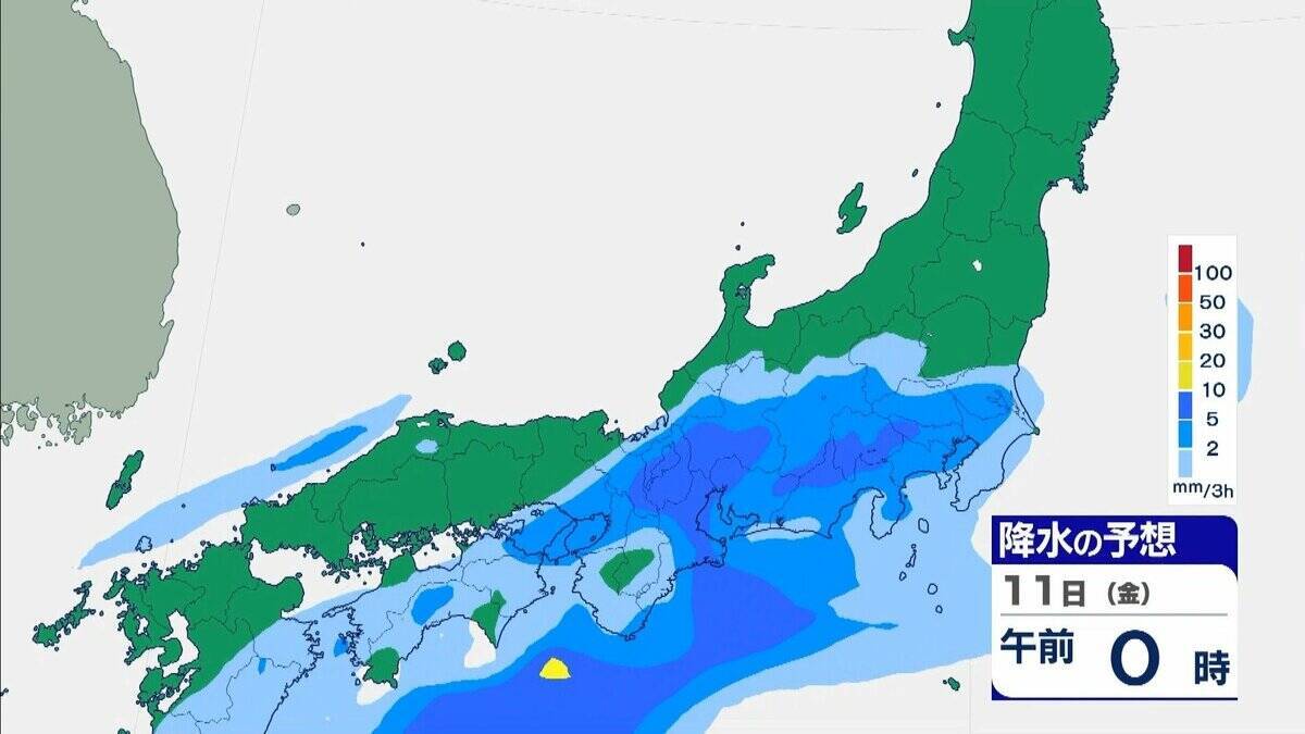 【大雨情報】大阪・兵庫・和歌山は線状降水帯発生のおそれ 元台風24号が北上 秋雨前線の活動が活発化