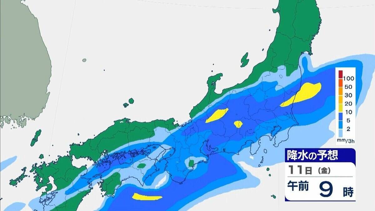 【大雨情報】大阪・兵庫・和歌山は線状降水帯発生のおそれ 元台風24号が北上 秋雨前線の活動が活発化
