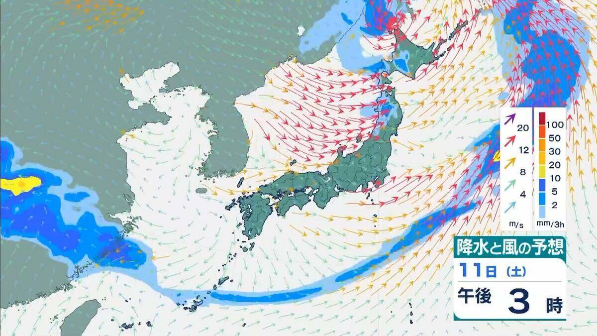 【春の嵐】近畿地方などで急な強い雨、落雷や激しい突風に夜遅くまで注意　北海道では日曜日にかけ暴風高波のおそれ【雨と風シミュレーション　気象庁】