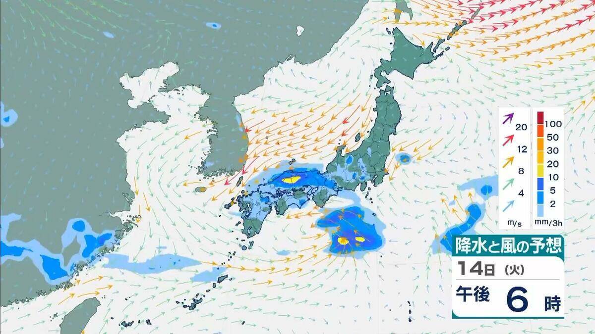 【春の嵐】近畿地方などで急な強い雨、落雷や激しい突風に夜遅くまで注意　北海道では日曜日にかけ暴風高波のおそれ【雨と風シミュレーション　気象庁】