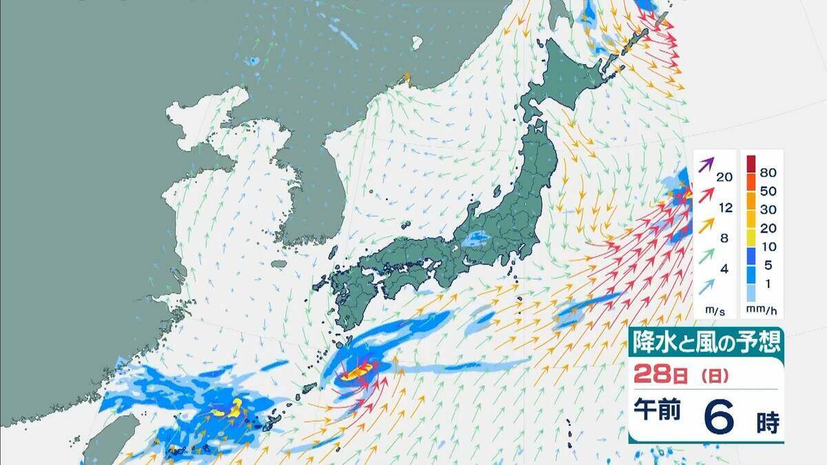 【台風７号】今どこに？夜にかけ関東に接近か…東海地方では「最大２００ミリ」大雨予想も　東京・神奈川・埼玉・千葉など首都圏への影響は？【雨と風の最新シミュレーション】