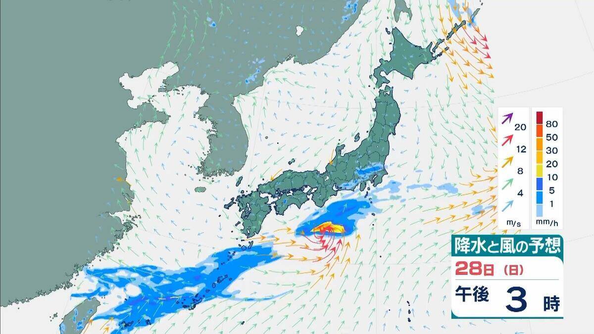 【台風７号】今どこに？夜にかけ関東に接近か…東海地方では「最大２００ミリ」大雨予想も　東京・神奈川・埼玉・千葉など首都圏への影響は？【雨と風の最新シミュレーション】