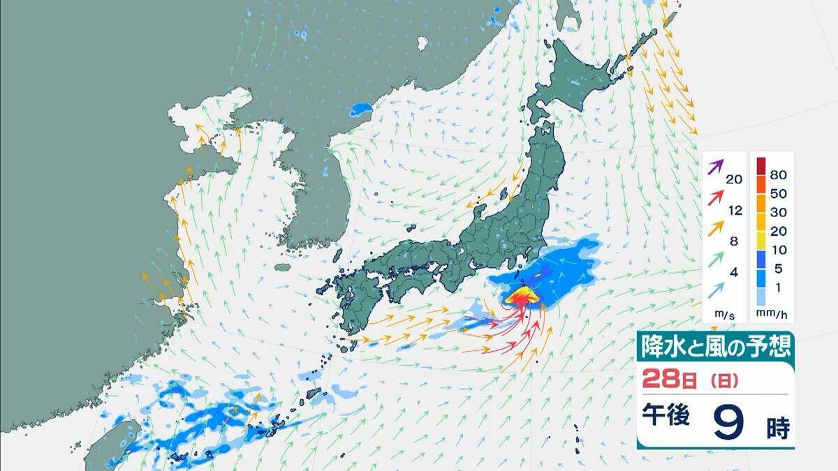 【台風７号】今どこに？夜にかけ関東に接近か…東海地方では「最大２００ミリ」大雨予想も　東京・神奈川・埼玉・千葉など首都圏への影響は？【雨と風の最新シミュレーション】