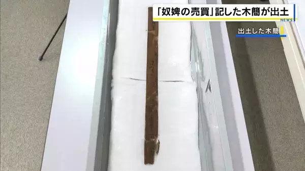 【国内初】「27歳の女性を8貫文で売り渡した」平城京跡で『奴婢の売買』記す木簡出土　古代の身分制度の記録